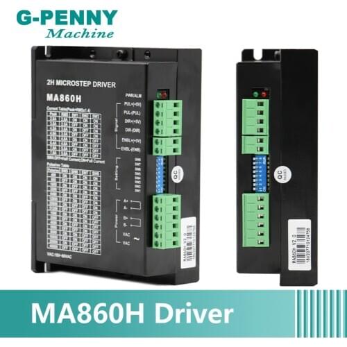 Nema 34 Nema43 CNC Stepper motor Driver MA860H 24-110VDC,18-80VAC Microstep 256, 2.0-7.8A motion controller Strong cooling