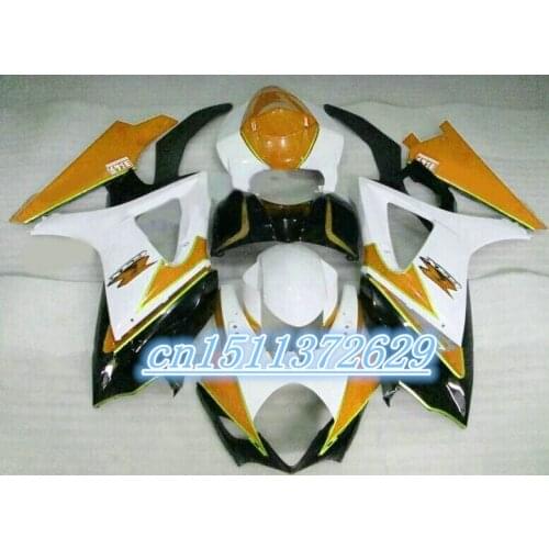 Hot sale plastic fairing kit for A GSX-R1000 K7 K8 2007 2008 orange black white fairings set 07 08 GSXR for SUZUKI ABS