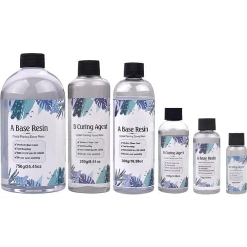 100g/400g/1000g 3:1 AB Epoxy Resin Crystal High Transparency Resin Glue For DIY Porcelain Painting Resin Crafts