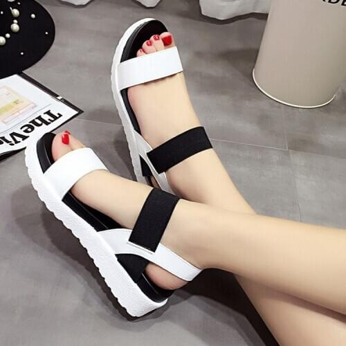Summer sandals women flat Shoes peep-toe sandalias Roman sandals woman casual shoes Ladies Flip Flops Footwear2020