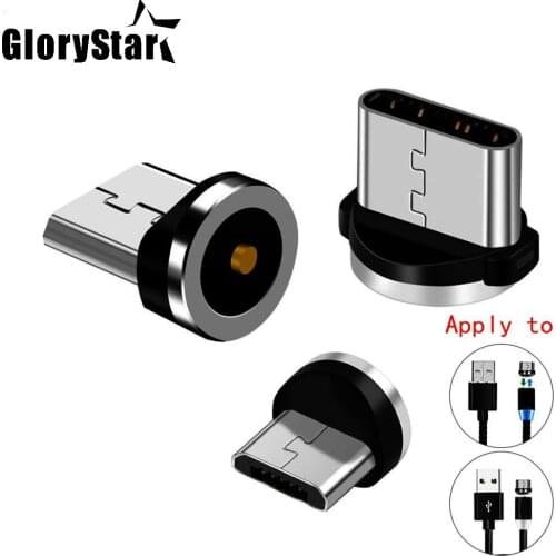 Magnetic Cable Plug Type C Micro USB C Plug 8 Pin Fast Charging Adapter Phone Microusb Type-C Magnet Charger Cord Plugs