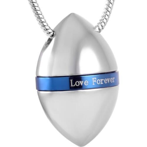 IJD8723 Egg With "Love Forever" Cremation Jewelry Keepsake Urn Pendant Necklace