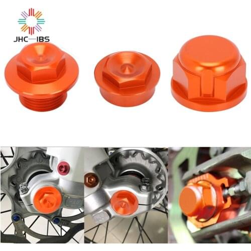 Motorcycle CNC Front Rear Wheel Lock Spindle Pin Nut For KTM SX EXC SX-F EXC-F XC-W XCF-W 125-530 2003-2012 2016-2021