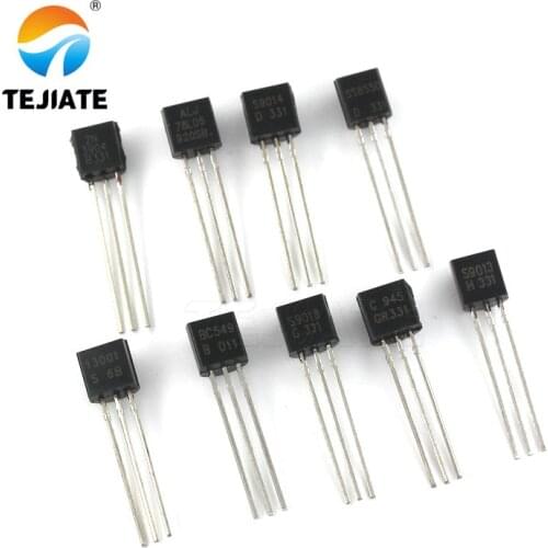 Plug-in triode S8050 SS8050/S9014/2N3904 NPN power transistor directly inserted TO-92 78L05 2N55 2N222 BC547B