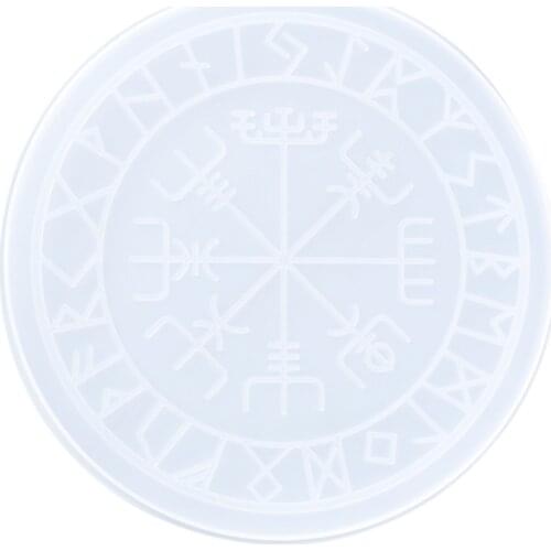 DIY Crystal Epoxy Molds Resin Mould Divination Compass Silicone Mold Table Decoration Dish Mat Casting Mold Craft Tools