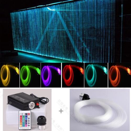 Home decoration RGB led twinkling stars led fiber optic waterfall curtain light
