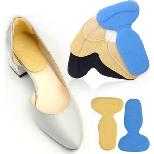 1Pair Soft T-Shape High Heel Grips Liner Arch Support Orthotic Shoes Insert Insoles Foot Heel Protector Cushion Pads for Women