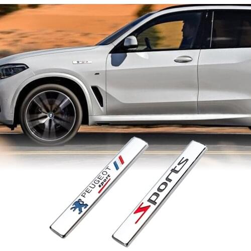 1Pcs Car Styling 3D Mental Logo Decals VIP Sport For Peugeot 106 107 108 206 207 208 306 307 308 508 2008 3008 5008 RCZ Expert