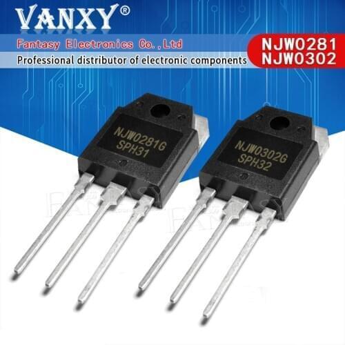 10pcs NJW0281 NJW0302 TO3P (5PCS NJW0281G + 5PCS NJW0302G ) TO-3P audio Pairing tube new original