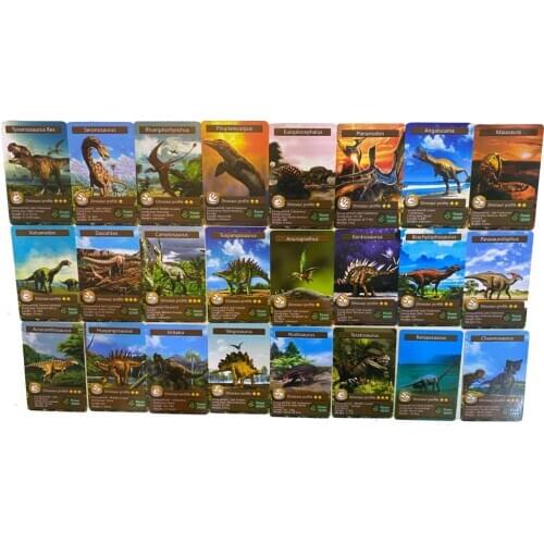 55Pcs Disney Dinosaur cognition card Game Battle Carte Anime Trading Cards Album Book Kids Toys Gifts