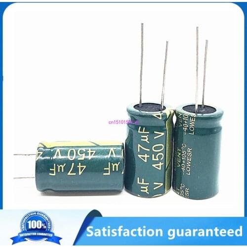 30pcs/lot 450v 47UF high frequency low impedance 450v47UF aluminum electrolytic capacitor size 16*25 20