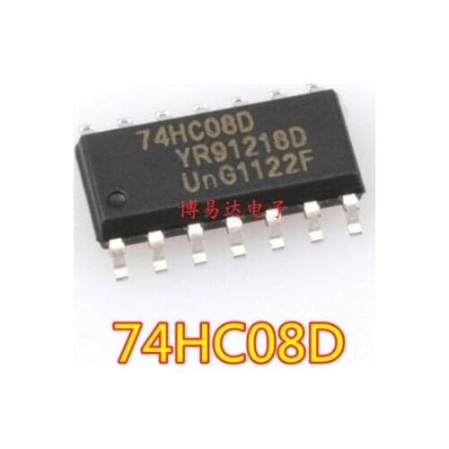 Free Shipping 100pcs 74HC08D SN74HC08D SOP-14