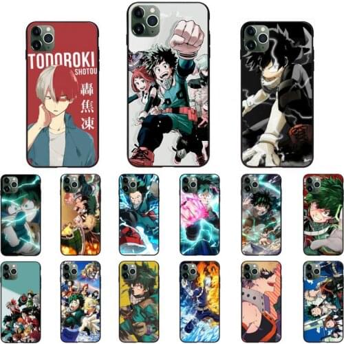 Anime my hero academia figure Phone Case for iPhone 11 12 mini pro XS MAX 8 7 Plus X XS XR