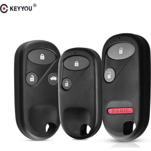 KEYYOU 2/3/3+1 Button Car Remote Key Shell Fob Case For Honda Civic CRV Accord Jazz 2003 2004 2005 2006 2007 2008 2009 2010 2011