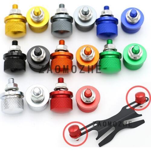 For Yamaha MT03 MT07 MT09 MT10 MT125 XJ6 T-MAX 530 Motorcycle Accessories Rear Fender Eliminators License Plate Bolt Screw 6mm