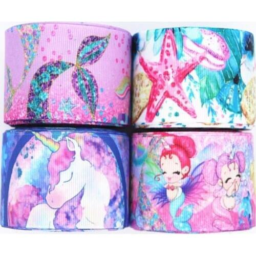 Edoyoyo 5 Yard/lot 38mm 1.5" Cartoon Grosgrain Ribbon For Birthday Cake 100% Polyester Love Heart Bow Grosgrain Soft Ribbon