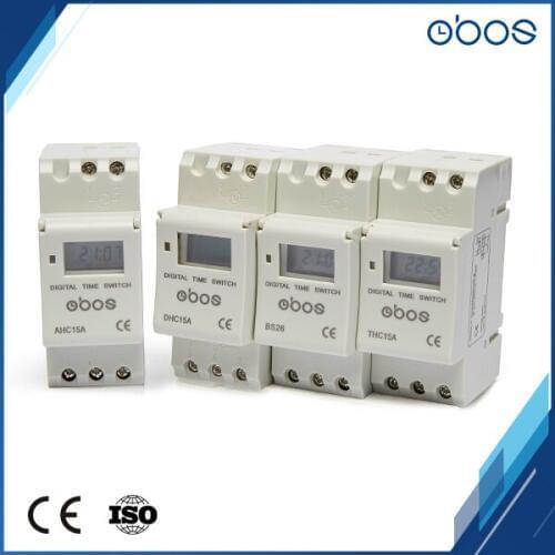 3 pcs Power outages memory electronic timers 220V programmable timer with 16 times on/off per day time setting range 1min-168H