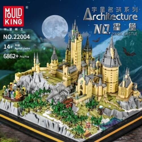 MOULD KING Movie Streetview Sets School Castle Model Sets Building Model Blocks Bricks Kids Educational Toys Christmas Gifts