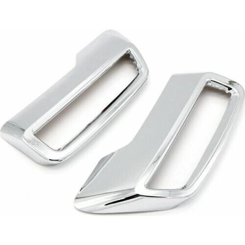 Chrome Rear Exhaust Pipe Muffler Cover Decor Trim 2Pcs for Peugeot 3008 5008 2017-2019