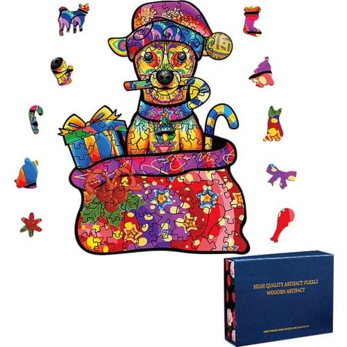 Halloween Jigsaw Toy 3D Wooden Puzzles Diy Unique Handicraft Popular Animal Shape Christmas Child Toys For Adults Puzzle Gmae