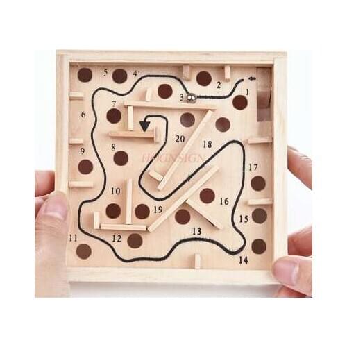 Integration toy Sensory Integration French Single Count Beads Small Maze Toy Balance Game 2020