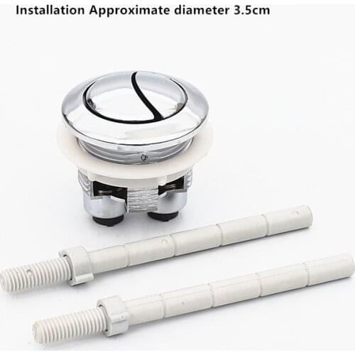 Toilet water tank push button round water tank button Installation Inner diameter 35mm toilet FLush accessories,FL21006