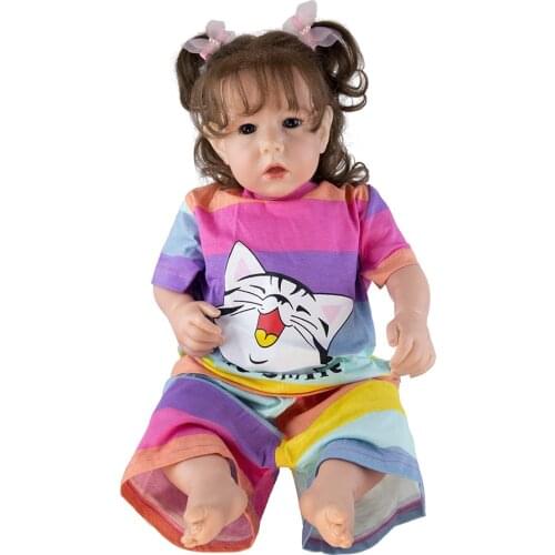 20" Liam Vinyl Reborn Kit Lovely Baby Alive Dolls For Girl With Cloth