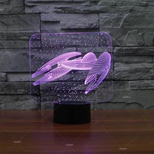 Spacecraft Modeling Creative Led Lamp Acrylic Vision Stereo Decorative 3d Desk Lamp Lovely cartoon childrens toys
