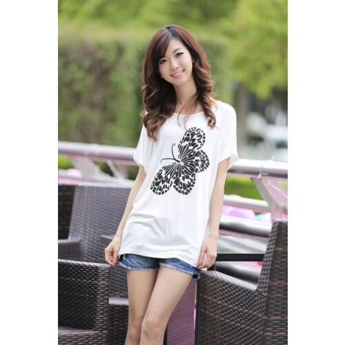 Summer 2020 short sleeve t shirt Women blue Top Garment