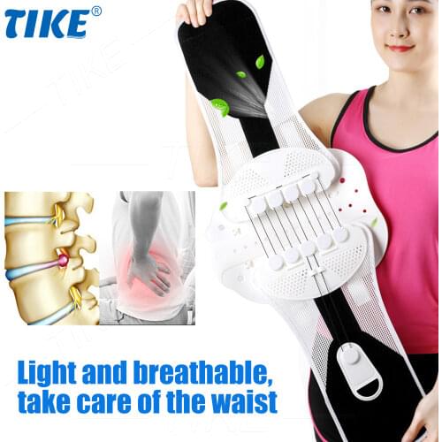TIKE New Lower Back Brace Lumbar Support Belt with Pulley System for Lower Back Pain Relief, Herniated Disc, Sciatica, Scoliosis