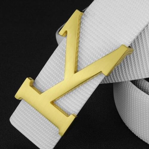High Quality K Letter designer belt mens Casual Genuine leather White luxury famous brand cintos masculinos fashion Waist Strap