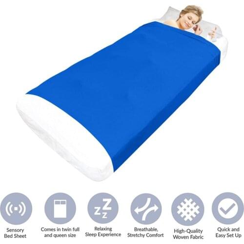 Improved Sensory Bed Sheet Hammock Sensory Blanket Sensory Compression Sheets To Relieve Stress Help Kids Adults Sleep Pad