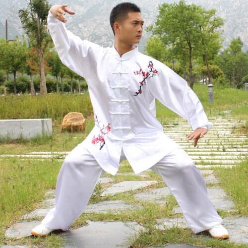 USHINE HX11 white black yellow Tai Chi performance clothing long-sleeve KungFu uniform Wushu TaiChi uniform Children Man Woman
