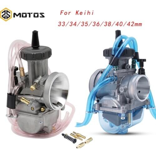 ZS MOTOS 34 36 38 40 42 mm PWK For Keihin Motorcycle Carburetor Carburador Universal Used UTV ATV For Honda KTM Suzuki Kawasaki