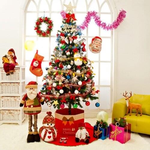 1.5/1.8 Meters Christmas Tree Sets Luxury Colored Lamp Lights Fake Trees Festival Party Supplies Plants Store Home Decorations