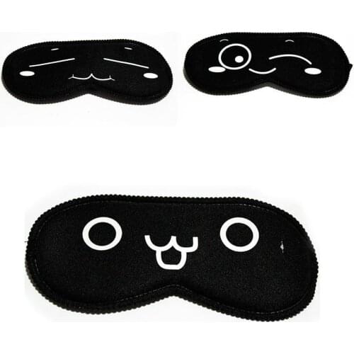 1Pcs Random Pattern Cute Sleep Mask Eyeshade Cover Eye Mask Natural Sleeping Soft Blindfold Eyepatch Sleep Eyeshade Eye Cover
