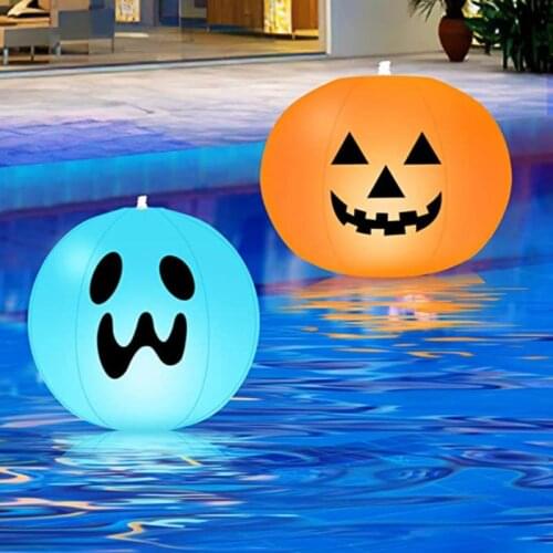 16 Inch LED Luminous Ball Landscape Decoration Remote Control Lawn Light Inflatable Swimming Pool Toy Party Color Beach Ball