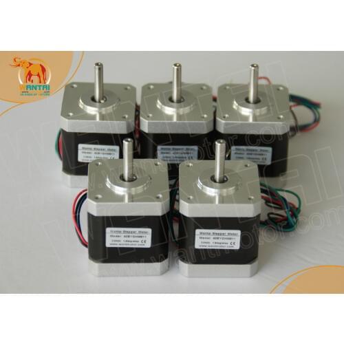 5pcs NEMA17, 4000g.cm CNC stepper motor stepping motor/1.7A wantai cnc motor 42BYGHW609 Super in 3D Printer