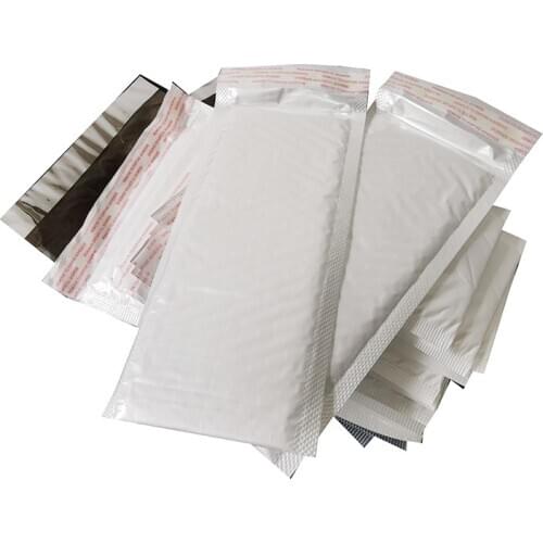 5 Pcs Of Different Specifications White Bag Foam Envelope Foam Foil Office Packaging Envelope Moistureproof Vibration Bag