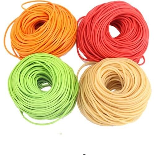 50 Meters Elastic Rubber Band Tube Latex Rope For Slingshots Fishing Outdoor Hunting Shooting Fitness Yoga Pull Band 1745 3060