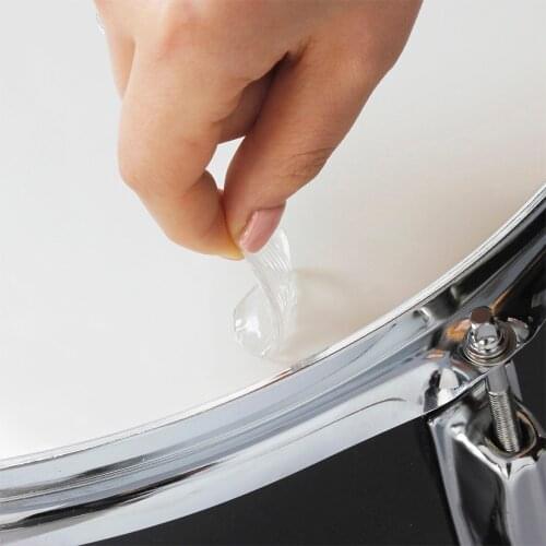 6pcs/set Snare Drum Mute Pad Drum Damper Gel Pads Snare Tom Drum Muffler Mute Transparent Percussion Instrument Accessories