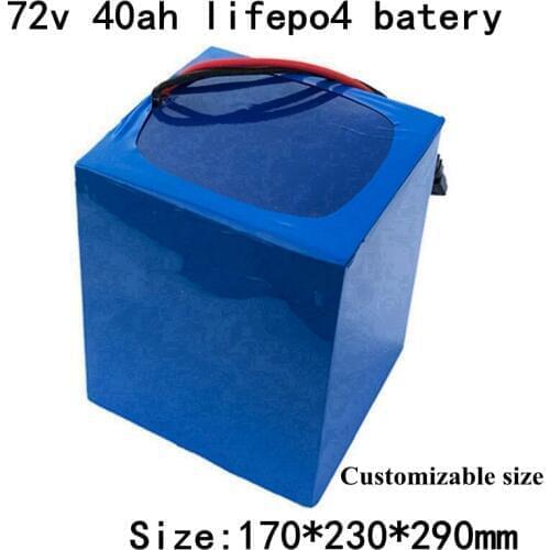 72v 40ah Lifepo4 Battery BMS 24S for 3000w 3500w Demo Go Cart Vehicle Bike Scooter Forklift Motorcycle + 5A Charger