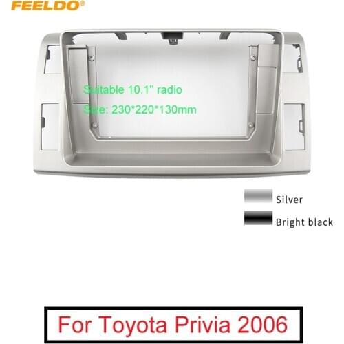 FEELDO Car Audio 10.1" Big Screen 2DIN Fascia Frame Adapter For Toyota Privia CD/DVD Player Dash Fitting Panel Frame Kit