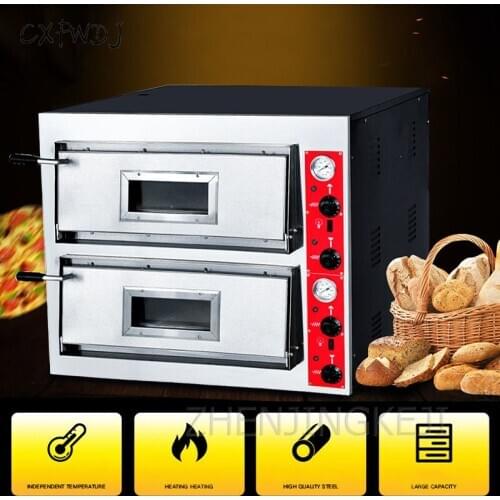 BS-662 Oven Commercial Two-layer Two-disc Bread Cake Multi-function Large Capacity Double Electric Pizza Stove