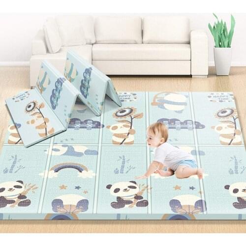 Childrens Mat Baby Playmat Foldable Kids Carpet Xpe Foam Puzzle Double-Sided Climbing Pad Waterproof Non-Toxic Games Rug