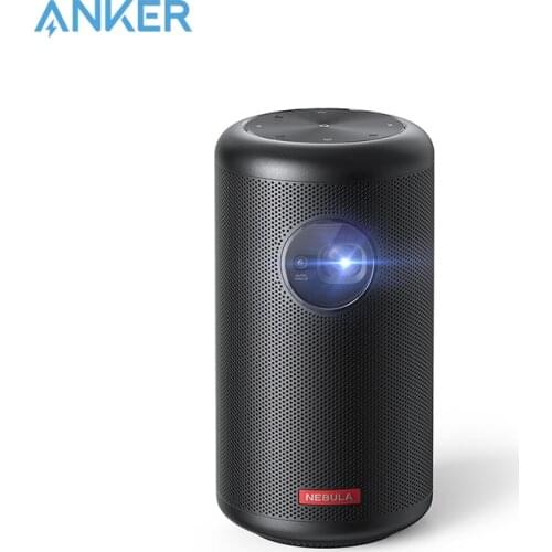 Anker Nebula Capsule Max, Pint-Sized Wi-Fi Mini Projector, 200 ANSI Lumen Portable Projector, 4-Hour Video Playtime