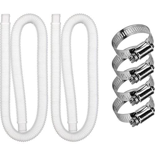 1.25 Swimming Pool Filter Pump Hose Outdoor Water Play Sports Accessory Home Inflated Pools Replacement Tube 2 Pack