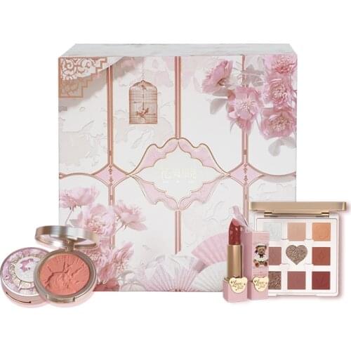 GY Flower Know Exclusive Special Gift Box Innocent Blush Lipstick Eye Shadow