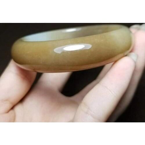 H10#Russian material and Tianyu sugar white jade bracelet