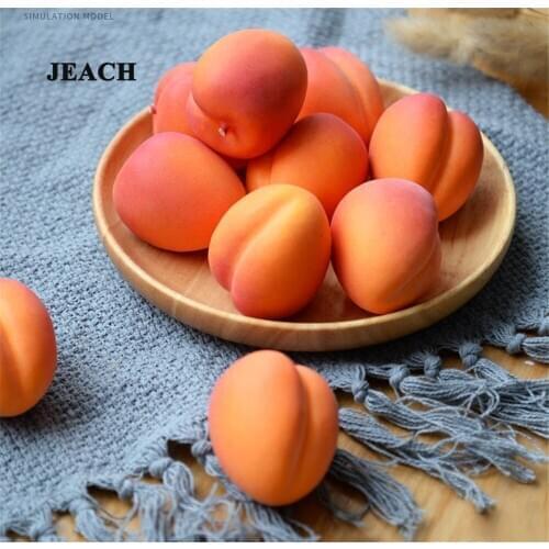 Simulation Apricot fake fruit model restaurant dining room decor photo props photography Realistic artificial fruit pretend toys